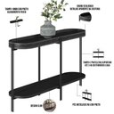 Ver imagem 5 de Kit Aparador Decorativo Para Sala Estar Industrial com Mesa de Centro Nord L05 Preto - Lyam Decor