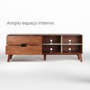 Ver imagem 3 de Rack Bancada Seul para Tv 75 com 2 Gavetas - Cedro / Off White