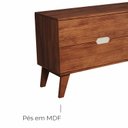 Ver imagem 5 de Rack Bancada Seul para Tv 75 com 2 Gavetas - Cedro / Off White