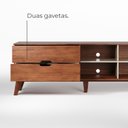 Ver imagem 7 de Rack Bancada Seul para Tv 75 com 2 Gavetas - Cedro / Off White