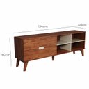 Ver imagem 2 de Rack Bancada Seul para Tv 75 com 2 Gavetas - Cedro / Off White