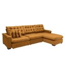 Ver imagem 3 de Sofá Berlin 3.85x1.70m com Chaise Super Pillow Top - Terra