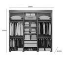 Ver imagem 3 de Guarda-Roupa Casal 6 Portas 2 Gavetas Itá Espresso Móveis