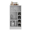 Ver imagem 4 de Bar Bancada com Adega 1 Porta E espelho Multimóveis Mp1090 Branco