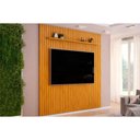 Ver imagem 1 de Painel Home P/tv até 85 Polegadas Pratic Ripado C/ Prateleira 250x240cm Cedro - Dj Móveis