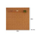 Ver imagem 4 de Painel Home P/tv até 85 Polegadas Pratic Ripado C/ Prateleira 250x240cm Cedro - Dj Móveis