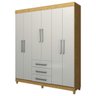 Guarda-Roupa Casal 6 Portas 3 Gavetas Maringá 6 Espresso Móveis - 2