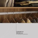 Ver imagem 7 de Guarda Roupa Casal 4 Portas e 4 Gavetas Florida - Amêndola Touch/off White