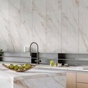 Ver imagem 2 de Revestimento Canel Marmo Perla Acetinado Relevo Esmaltado Retificado 45,0x90,0 - Biancogres ( L0 B.5