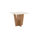 Ver imagem 7 de Conjunto Sala Jantar Mesa Vértice 90cm Canto Reto com Vidro 4 Cadeiras Milla