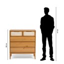 Ver imagem 5 de Cômoda 5 Gavetas Madeira Maciça Viena