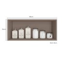 Ver imagem 3 de Armário Aéreo Geladeira 80cm 1 Porta Basculante Unna Cinza/Gris