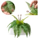 Ver imagem 7 de 12 Plantas Artificiais Samambaia 40cm Decorativa Realista para Interiores e Eventos