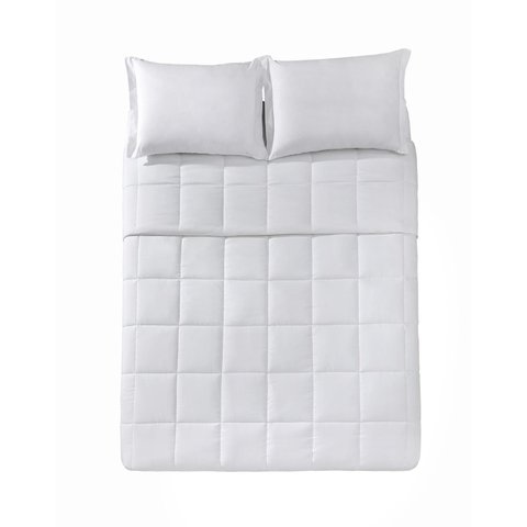 Edredom Casal Döhler Dupla Face Aspen Branco