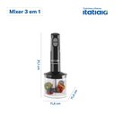 Ver imagem 3 de Mixer 3 em 1 MXITA2MIDA Preto Brilhante 220V Itatiaia 200W