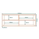 Ver imagem 5 de Armario Aereo 120 Cm 2 Portas Vidro Glor Agl02 Castanho Mxm