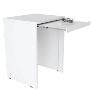 Bancada Balcão para Embutir Lava e Seca Prateleira Retrátil