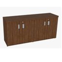 Ver imagem 1 de Armario Baixo Duplo Savoia Tampo 40mm 160x46,5x75 Malaga