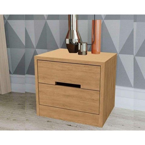 Mesa Cabeceira Infantil S822 C/ 2 Gavetas Canela - Kappesberg