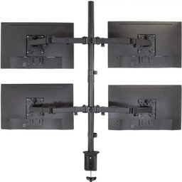 Suporte 4 Monitores Articulado Gamer Tv Braço Mesa Bancada Estudio Podcast Completo Ajustavel - 2