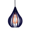 Ver imagem 1 de Luminária Teto Lustre Pendente Balcão Cozinha Sala Chile Cor:azul