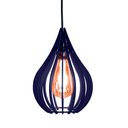 Ver imagem 3 de Luminária Teto Lustre Pendente Balcão Cozinha Sala Chile Cor:azul
