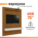 Ver imagem 6 de Painel para Tv até 75 Polegadas Ripado Impressão 3d Egeo com Nicho 1,80m Cedo Off White Edn