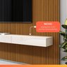 Painel para Tv até 75 Polegadas Ripado Impressão 3d Egeo com Nicho 1,80m Cedo Off White Edn - 10