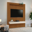 Ver imagem 3 de Painel para Tv até 75 Polegadas Ripado Impressão 3d Egeo com Nicho 1,80m Cedo Off White Edn