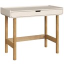 Ver imagem 7 de Mesa Escrivaninha Orgânica Home Office 1 Gaveta 100cm Nordic A03 Off White Roble - Lyam Decor