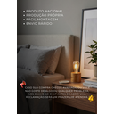 Ver imagem 7 de Luminária Abajur de Mesa Mine em Madeira Minimalista