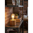 Ver imagem 3 de Luminária Abajur de Mesa Mine em Madeira Minimalista