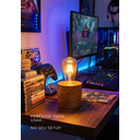 Ver mais imagens de Luminária Abajur de Mesa Mine em Madeira Minimalista