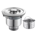 Ver imagem 1 de Válvula Pia Cozinha 4 1/2 Inox 304 com Cesto Removível Ralo - Brinovar