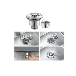 Válvula Pia Cozinha 4 1/2 Inox 304 com Cesto Removível Ralo - Brinovar - 5
