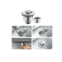 Ver imagem 5 de Válvula Pia Cozinha 4 1/2 Inox 304 com Cesto Removível Ralo - Brinovar
