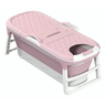 Banheira Dobrável Adulto 148cm Rosa Snel Home - 2