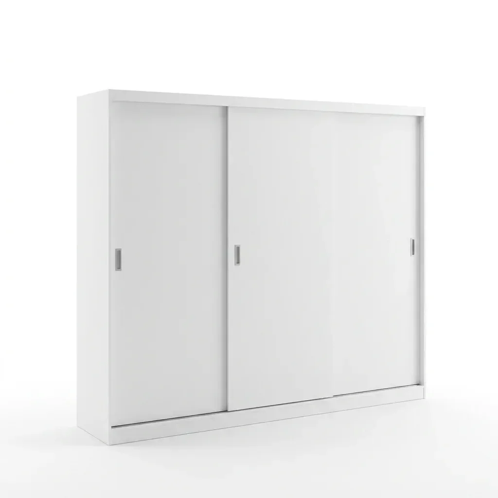 Ver imagem 6 de Guarda-Roupa Casal 3 Portas de Correr 2 Gavetas MDFMM774 Espresso Móveis Branco