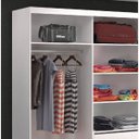 Ver imagem 5 de Guarda-Roupa Casal 3 Portas de Correr 2 Gavetas MDFMM774 Espresso Móveis Branco