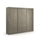 Ver imagem 6 de Guarda-Roupa Casal 3 Portas de Correr 2 Gavetas MDFMM774 Espresso Móveis Cinza/Demolição