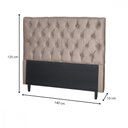 Ver imagem 3 de Cabeceira para Cama Casal Larissa Sued Taupe Cappucino Idf Decor