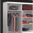 Ver imagem 4 de Guarda-Roupa 3 Portas de Correr com 1 Espelho Branco