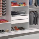 Ver imagem 5 de Guarda-Roupa 3 Portas de Correr com 1 Espelho Branco
