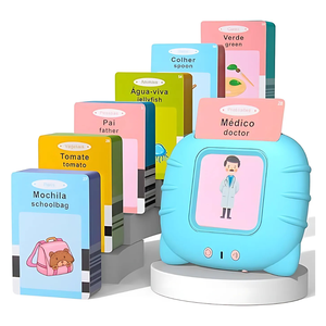 Brinquedo Máquina P Aprender Bilíngue Palavras Infantil Azul