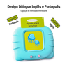 Brinquedo Máquina P Aprender Bilíngue Palavras Infantil Azul - 3