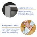 Ver imagem 7 de Guarda-Roupa Casal com Espelho 3 Portas de Correr MDF Espresso Móveis Branco