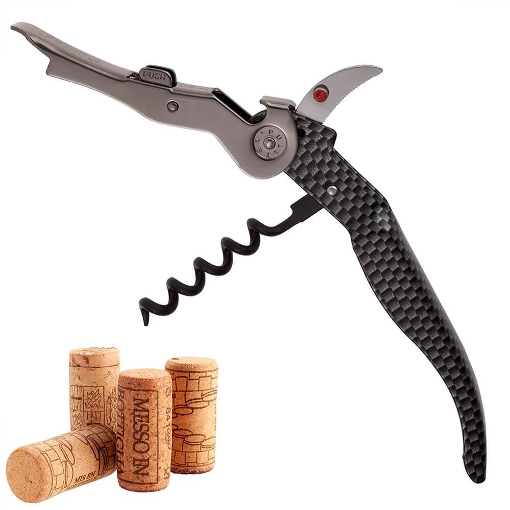 Saca-rolha Pulltex Clickcut Monza Carbon Effect Corkscrew - 6