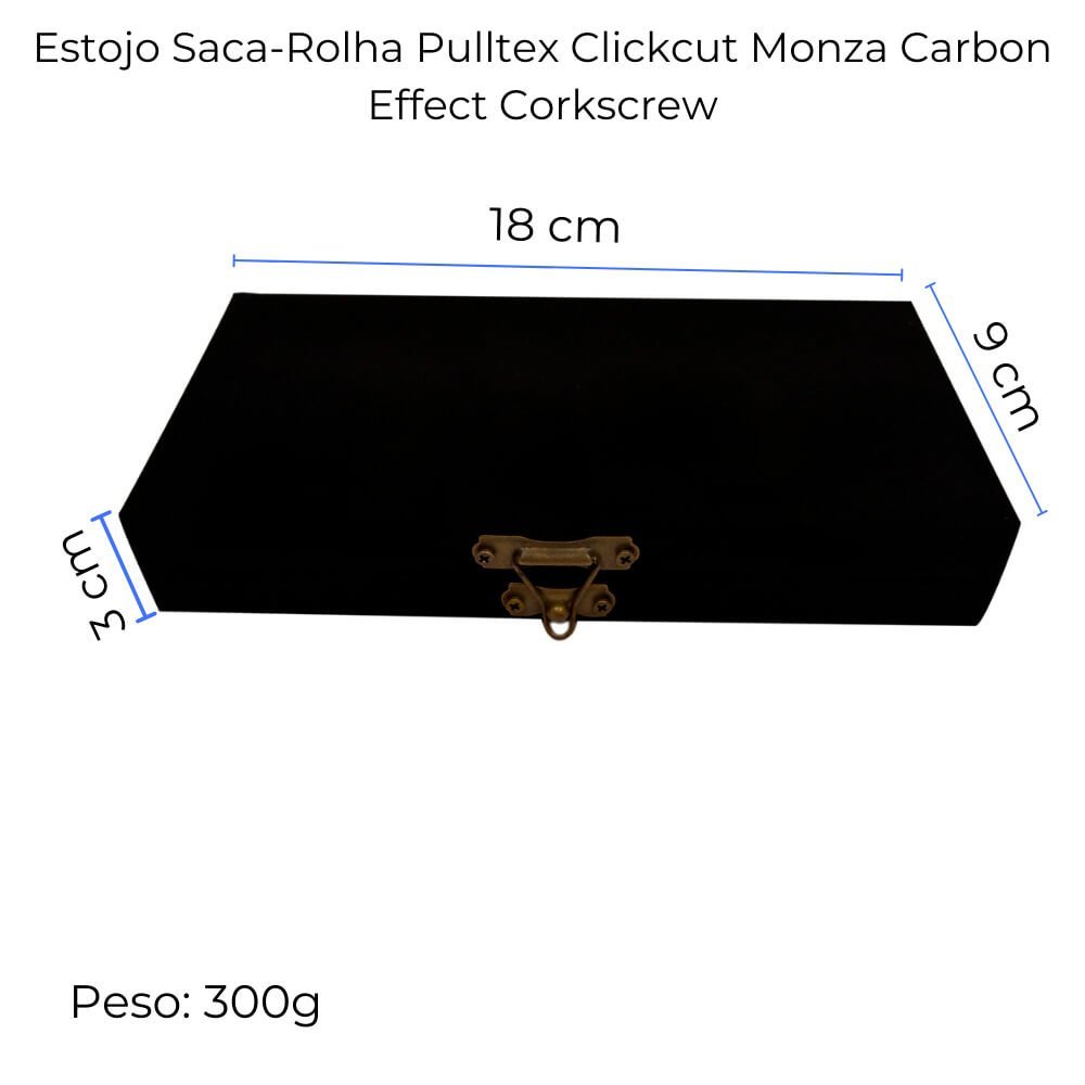 Saca-rolha Pulltex Clickcut Monza Carbon Effect Corkscrew - 5