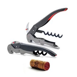 Saca-rolha Pulltex Clickcut Monza Carbon Effect Corkscrew - 1