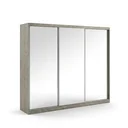 Ver imagem 6 de Guarda-Roupa Casal com Espelho 3 Portas de Correr MDFMM774E3 Espresso Móveis Cinza/Demolição